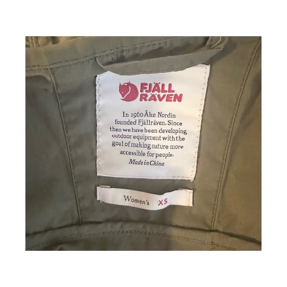Fjallraven Olive Green Hooded Windbreaker - Picture 7 of 7